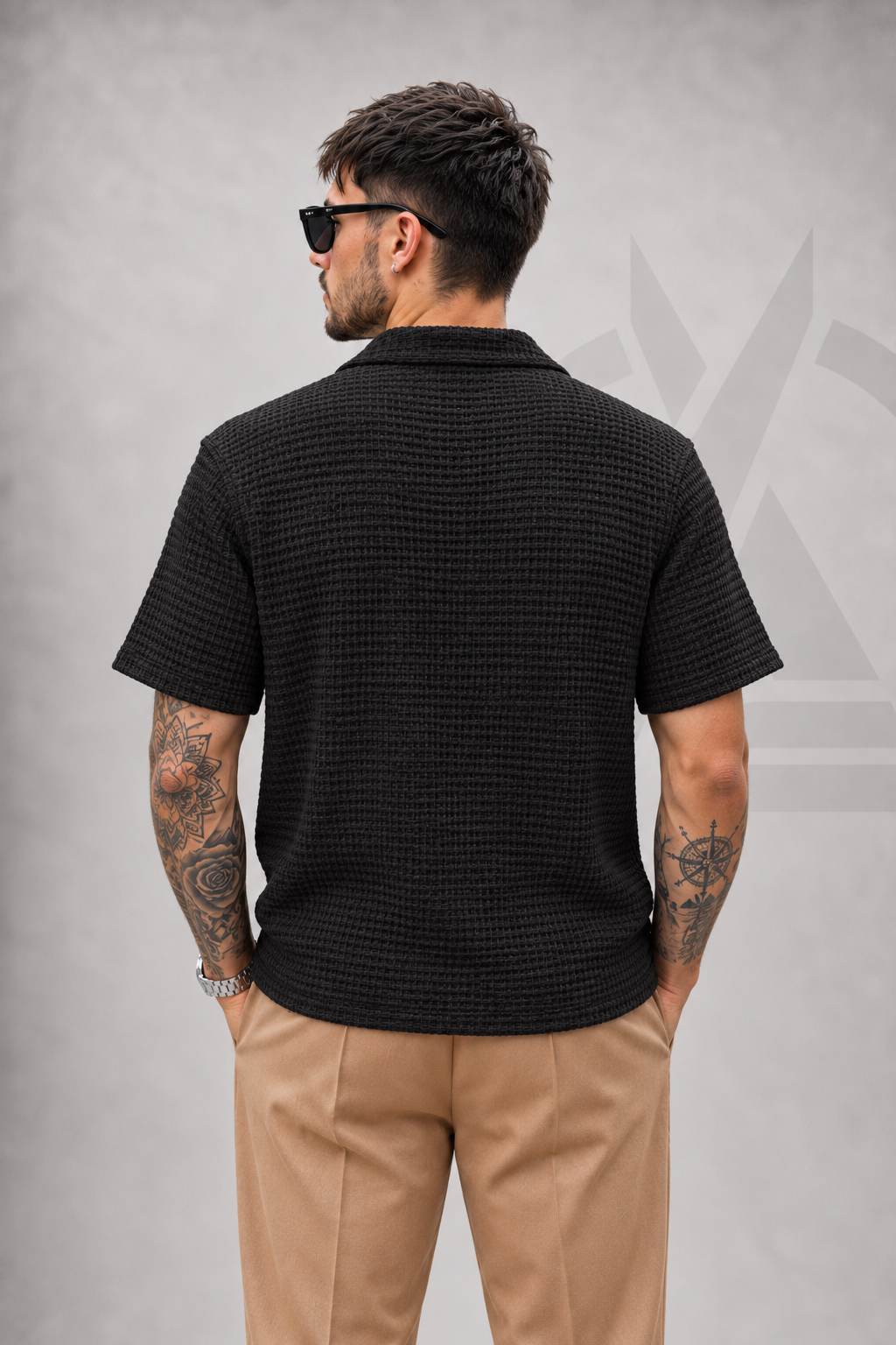 CAMISA EN ALGODON - TEJIDA