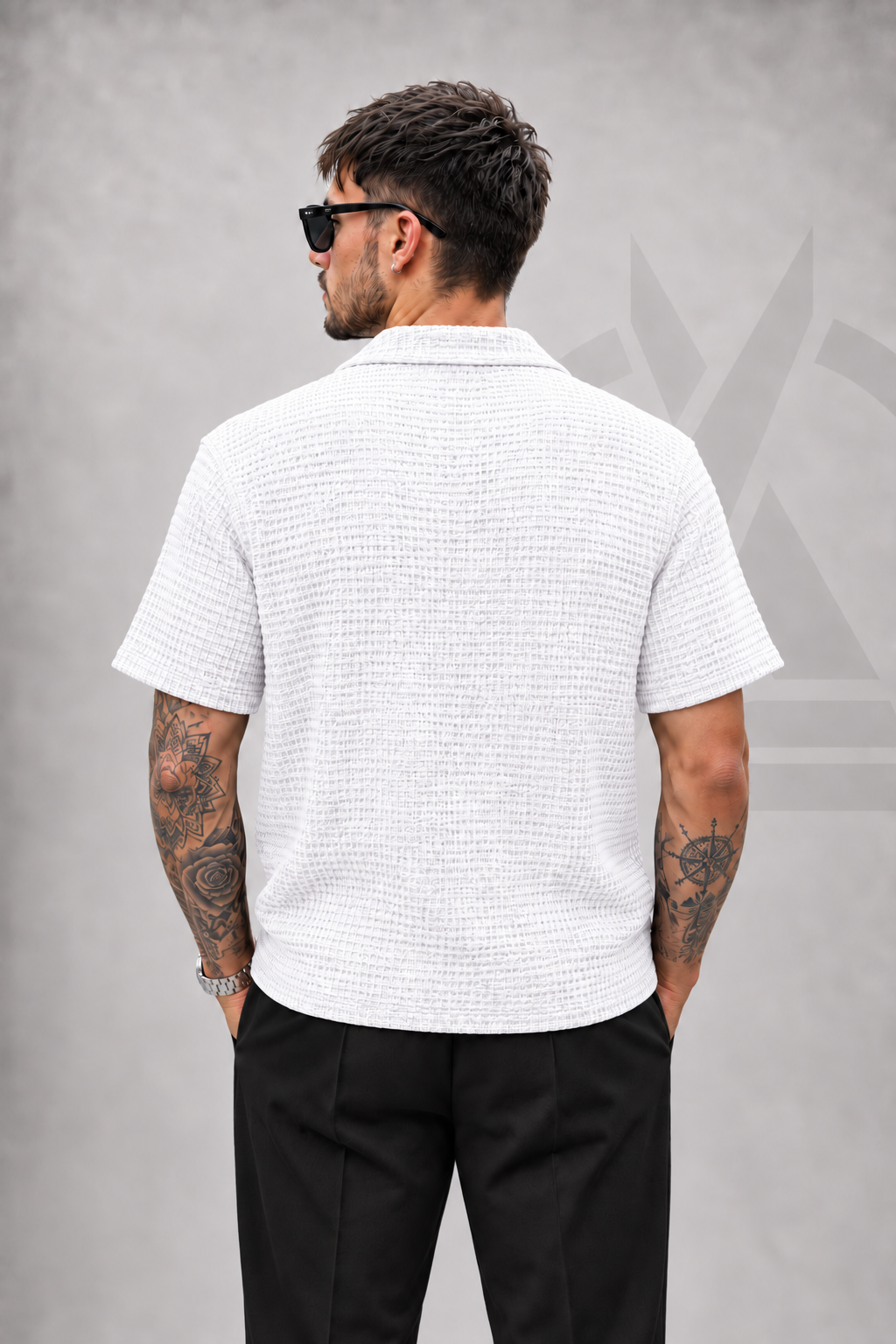 CAMISA EN ALGODON - TEJIDA