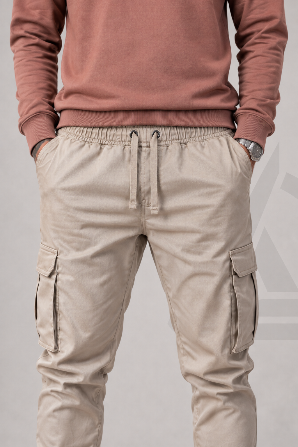 JOGGER EN DRILL - ESTILO CARGO
