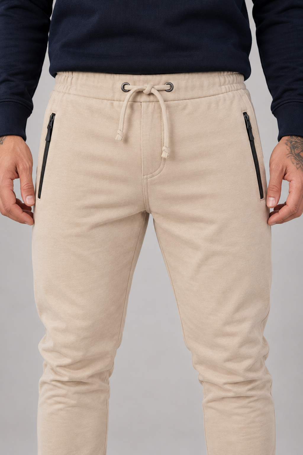 JOGGER EN BURDA BASICO BEIGE
