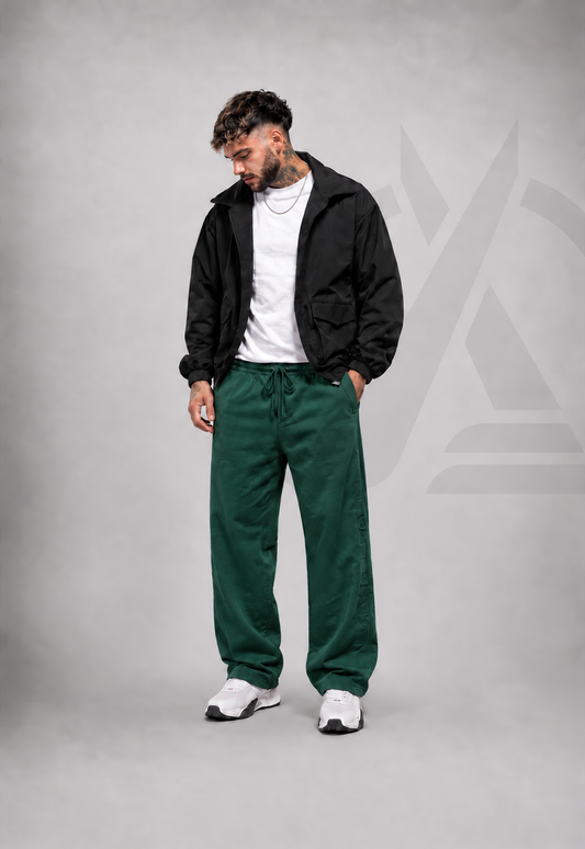 JOGGER EN ALGODON PERCHADO - BAGGY