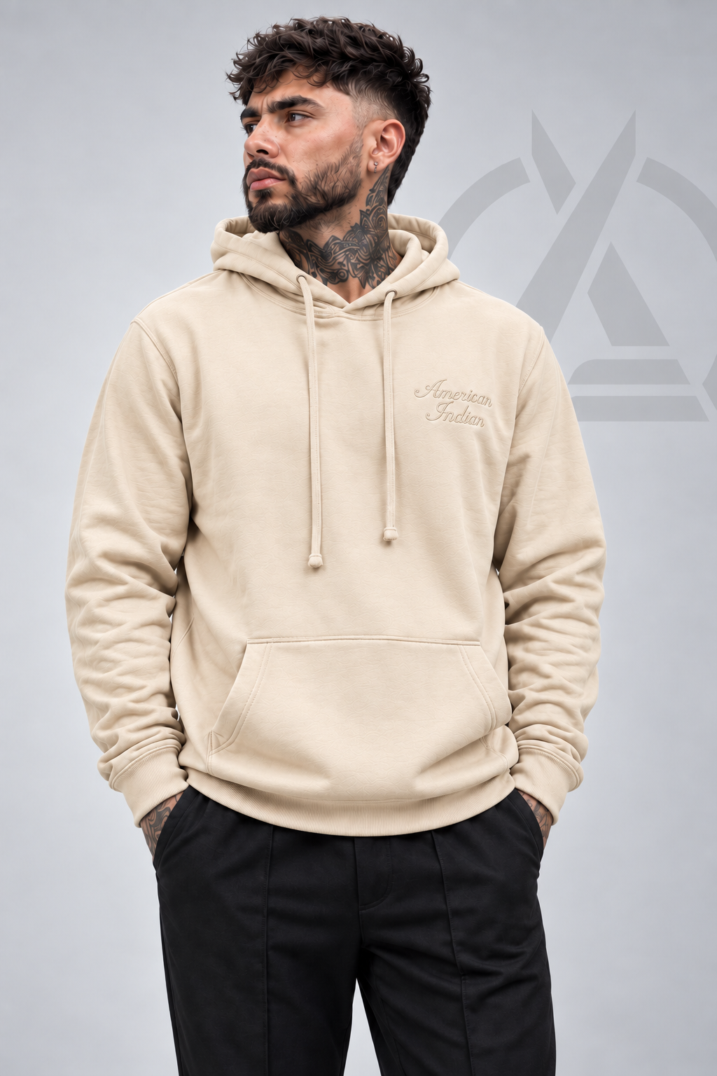BUSO CAPOTERO - BEIGE BORDADO