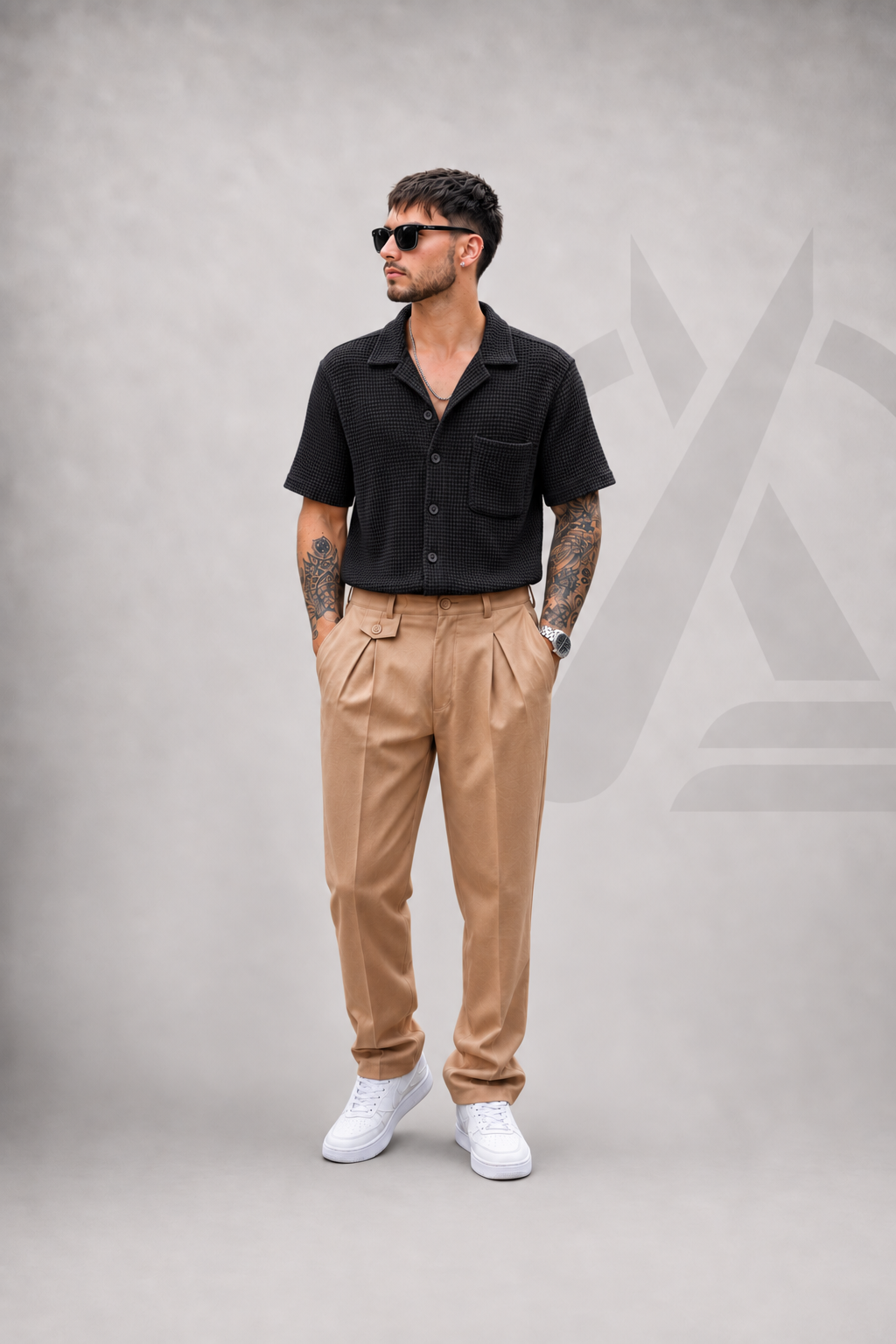 CAMISA EN ALGODON - TEJIDA