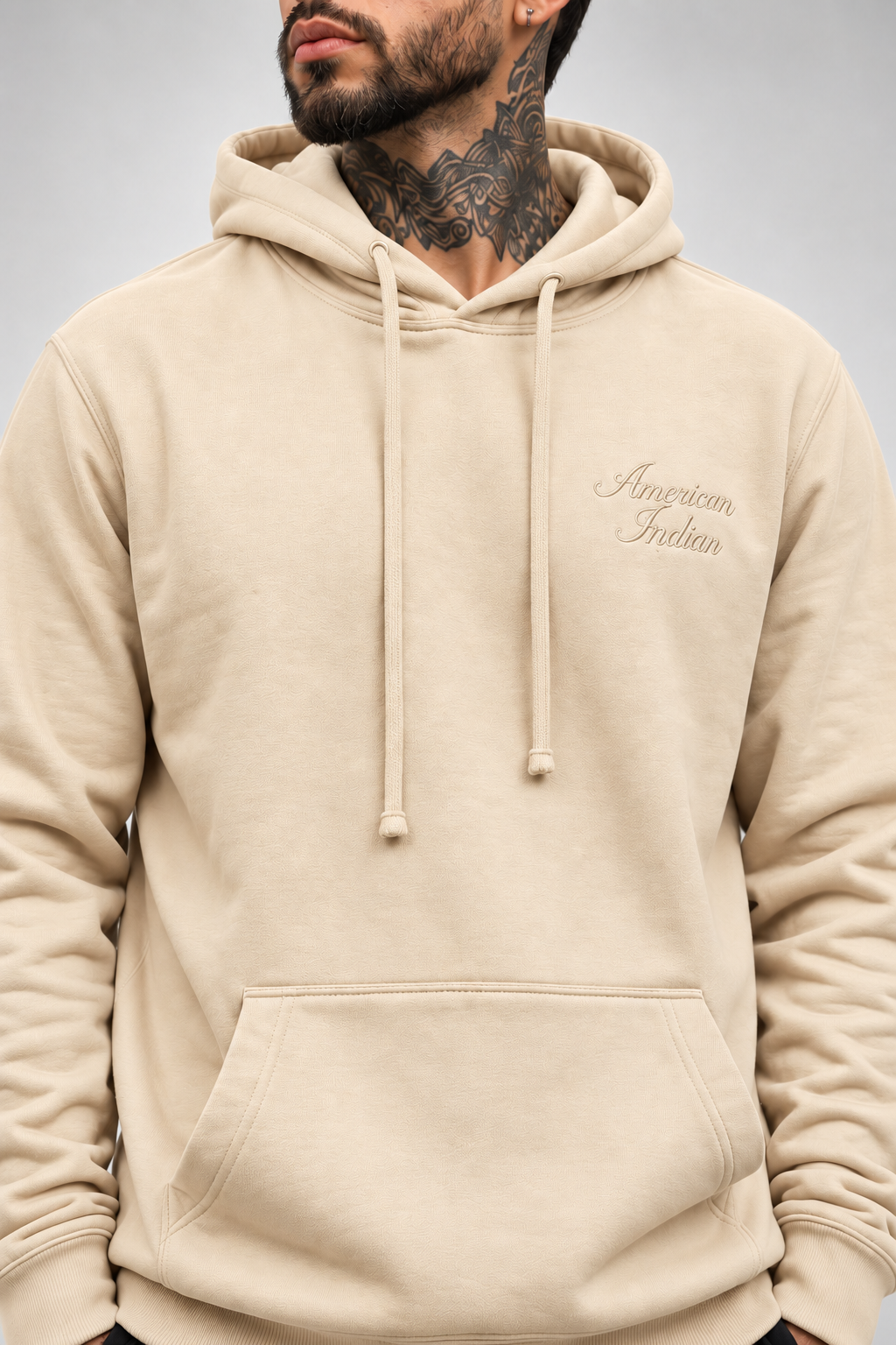 BUSO CAPOTERO - BEIGE BORDADO