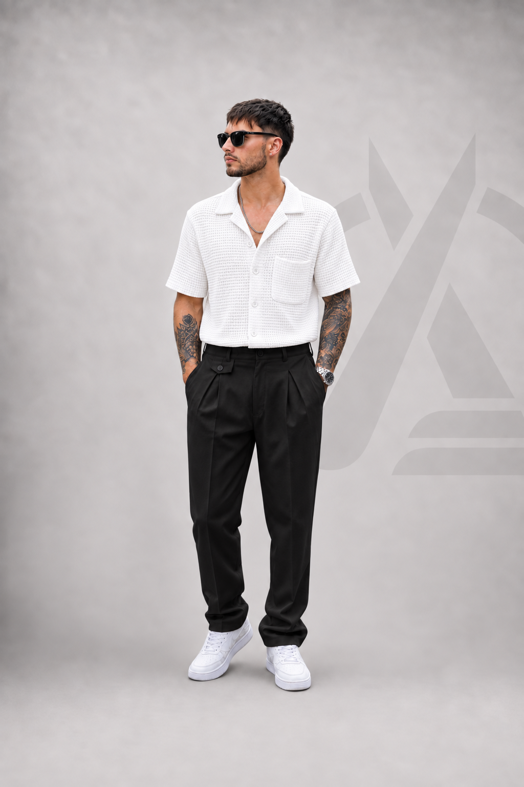 CAMISA EN ALGODON - TEJIDA