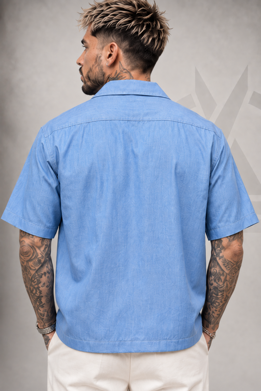 CAMISA ESTILO JEAN - ALGODON