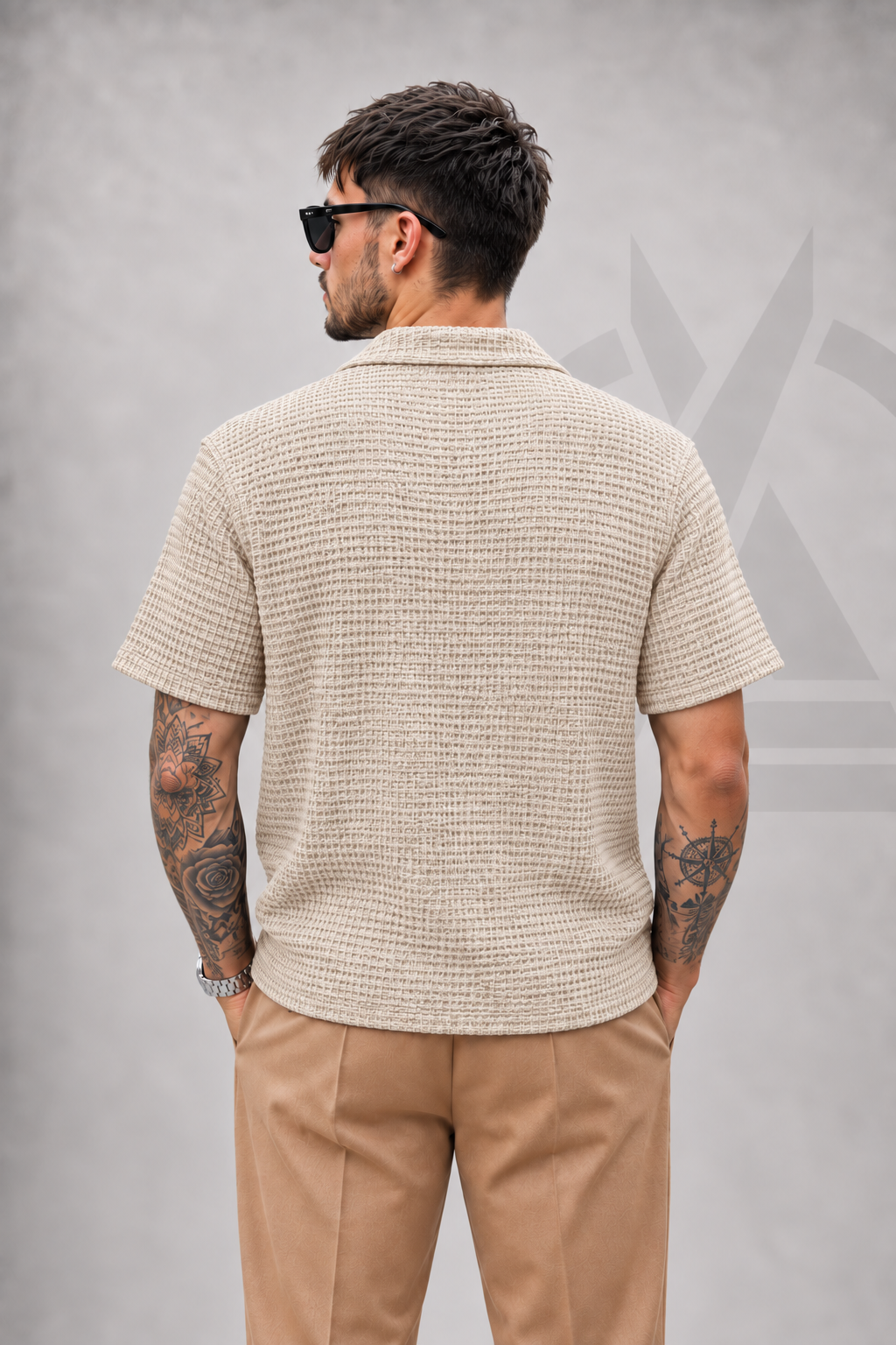 CAMISA EN ALGODON - TEJIDA