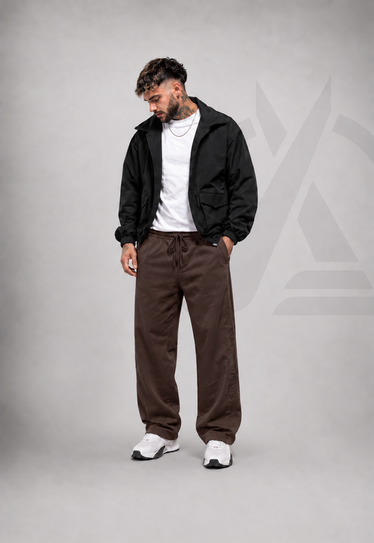 JOGGER EN ALGODON PERCHADO - BAGGY