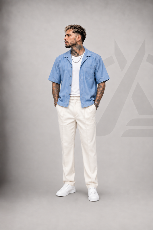 CAMISA ESTILO JEAN - ALGODON