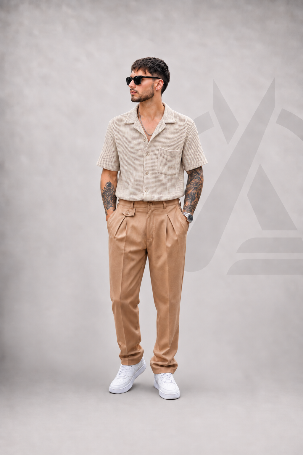 CAMISA EN ALGODON - TEJIDA